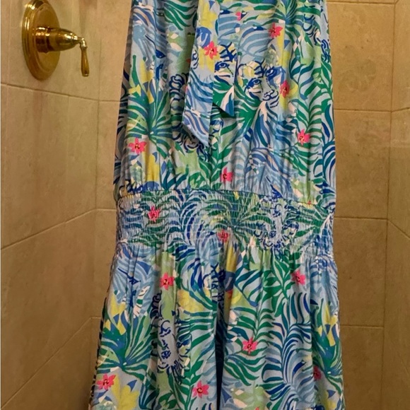 🦩🌴Lilly Pulitzer Shirelle skirted Romper Multi Via Parigi🌴🦩 - Picture 4 of 12